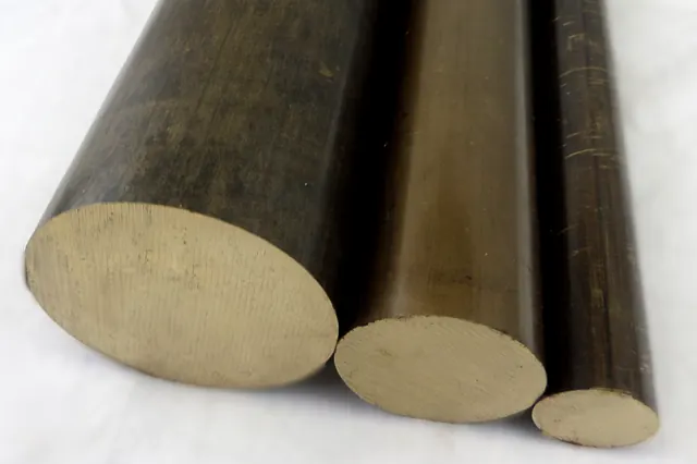 Bronze bar end faces in different diameters