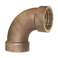 Bronze 90-degree elbow